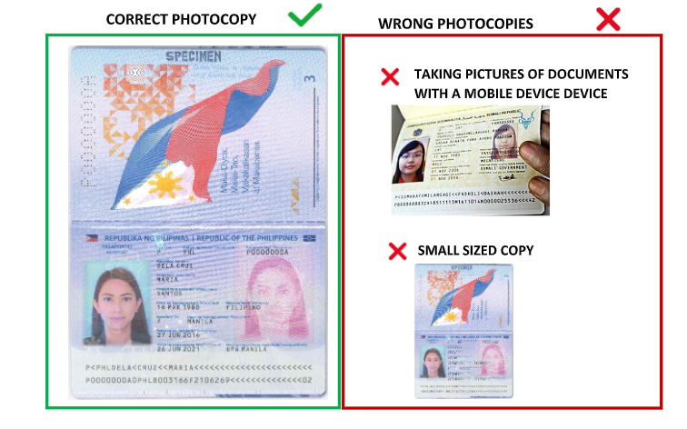 Exemple de documents requis pour l'e-Visa albanais