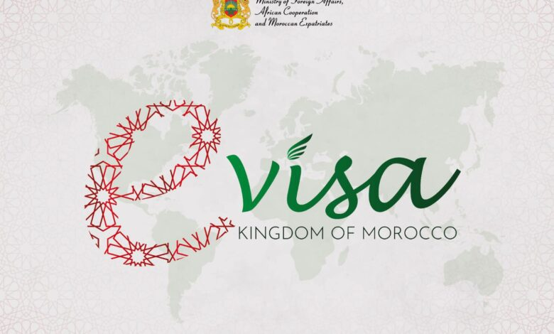 Formulaire de demande d'e-Visa Maroc — interface de dépôt en ligne