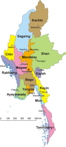 Goldene Pagoden, charakteristisch für Myanmar, Symbol des birmanischen buddhistischen Erbes