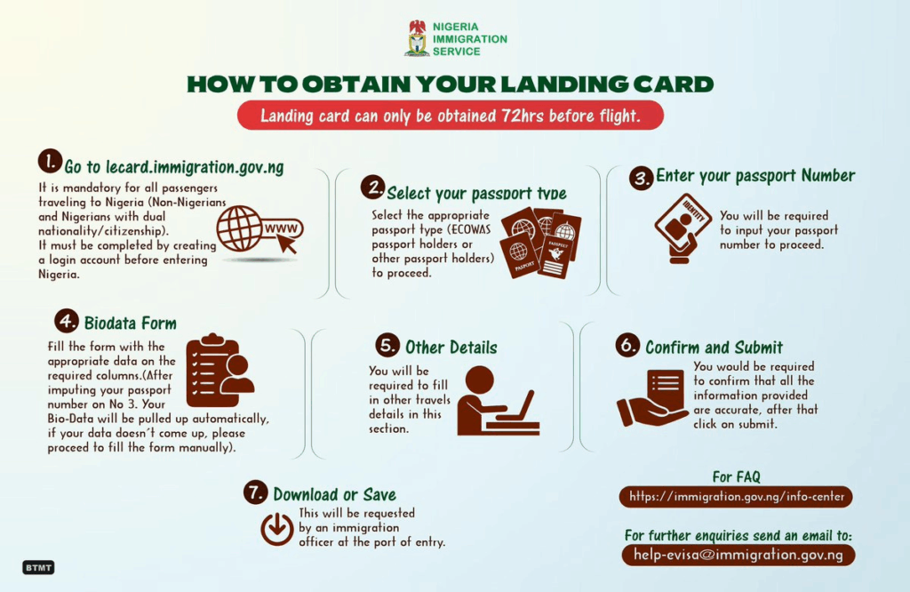 Official Nigeria Immigration Service portal for the e-Visa