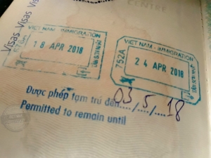 Exemption de visa Vietnam - panneau d'information aux voyageurs