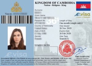 visa Cambodge